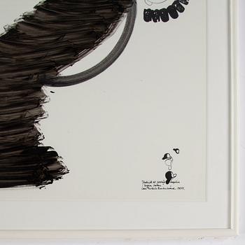 CARL FREDRIK REUTERSWÄRD, ink & gouache, signed and dated 1973-73.