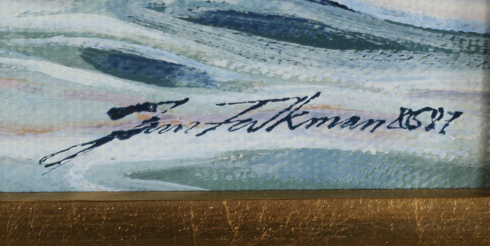 JAN FALKMAN, olja på duk, signerad och daterad 86/87.