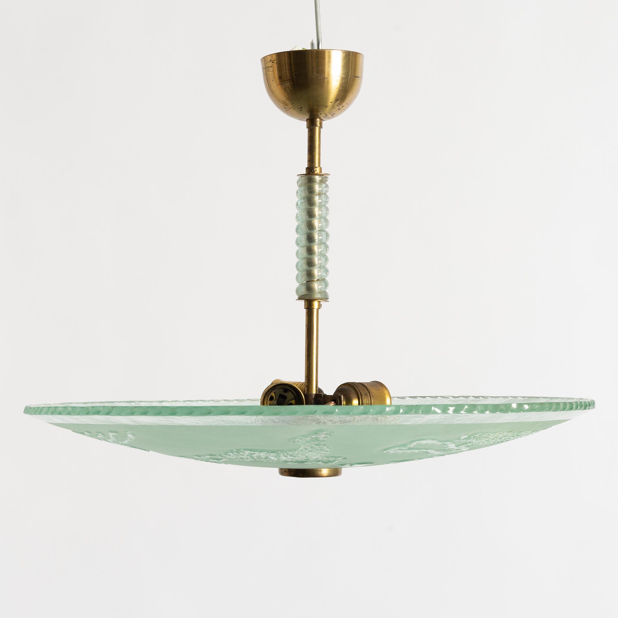Ceiling lamp, Swedish Modern, 1930s/40s.