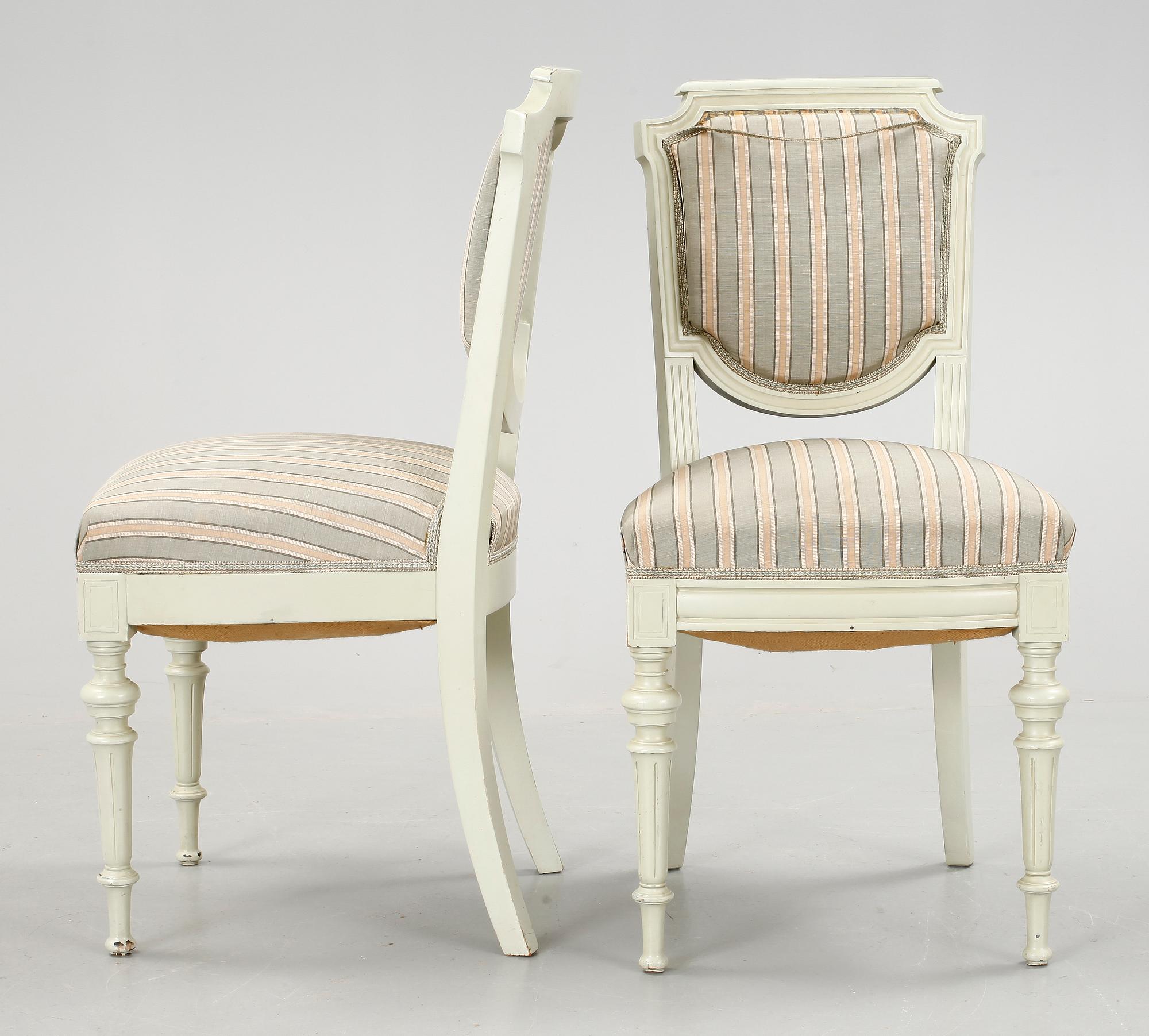 STOLAR, 6 st, gustaviansk stil, 19/2000-tal.