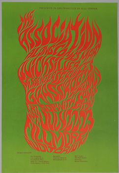 Wes Wilson, concert posters, a pair, San Francisco, 1966.