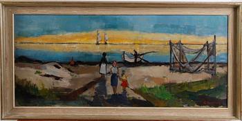 OKÄND KONSTNÄR, olja på duk, sign.