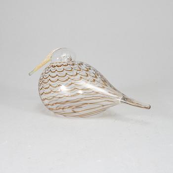 OIVA TOIKKA, glasfågel, Eurasian woodcock (Lehtokurppa), signerad O. Toikka Nuutajärvi.