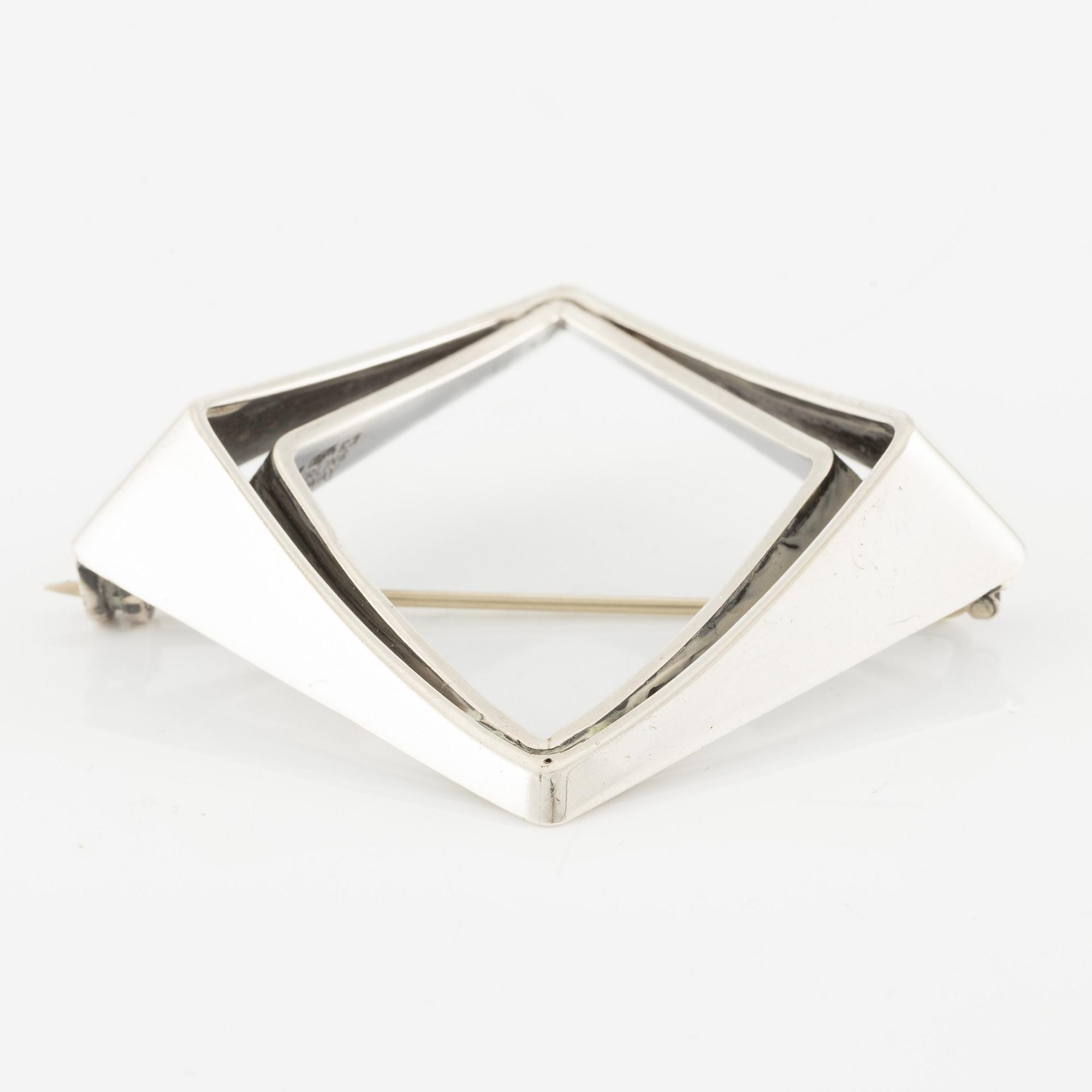 Odvar Pettersen, brooch, sterling silver, Norway.