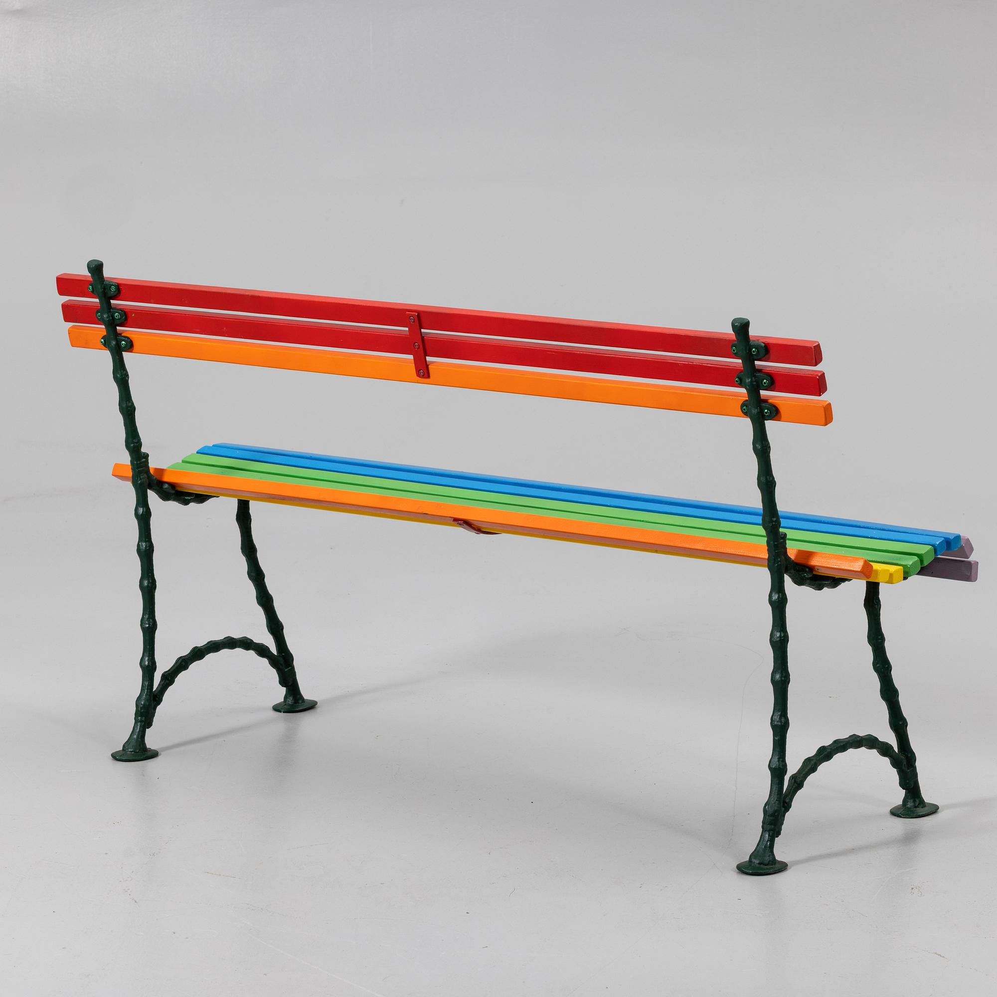 Garden bench, mid-20th century.
