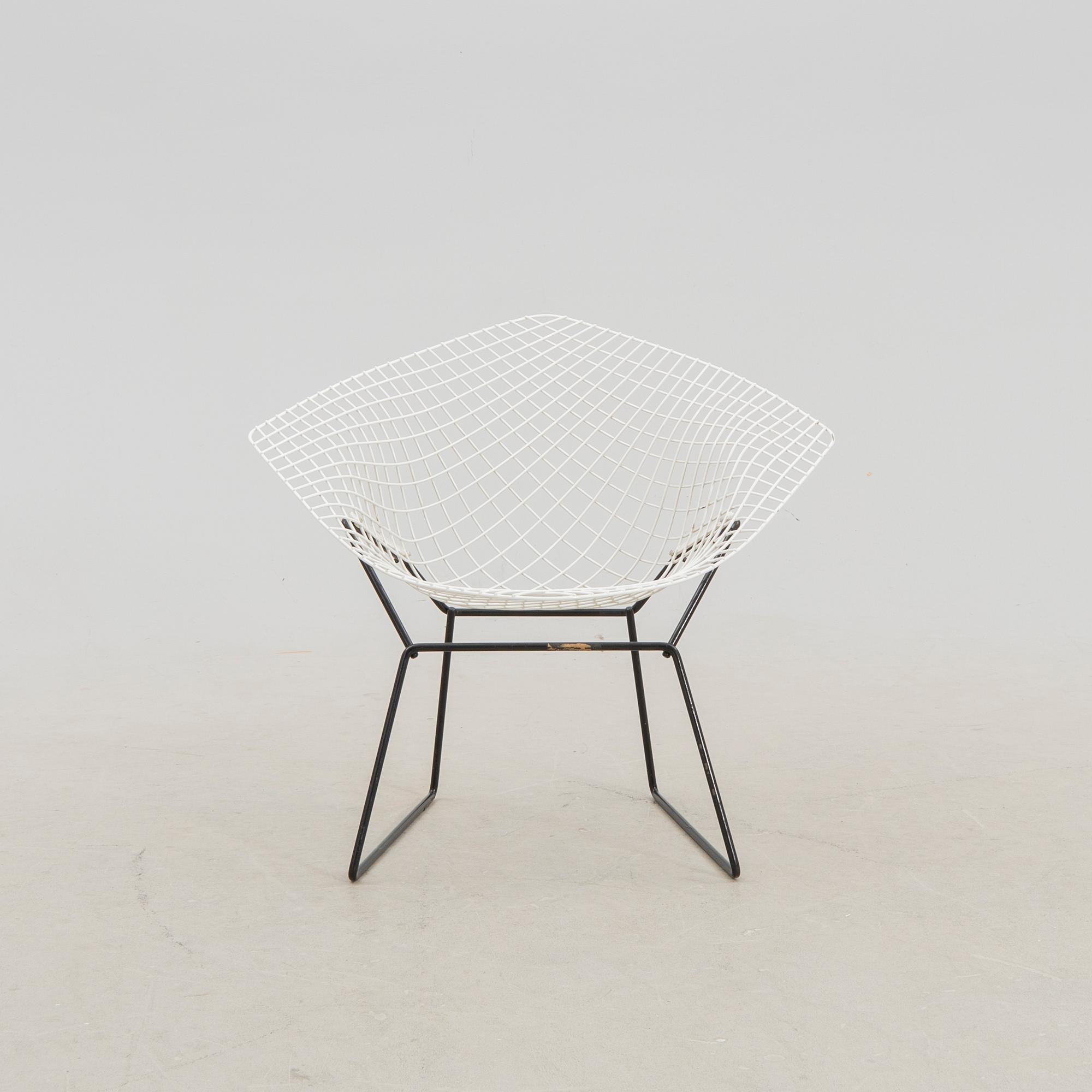 Harry Bertoia, fåtölj, 'Diamond Chair', 1900-talets andra hälft.