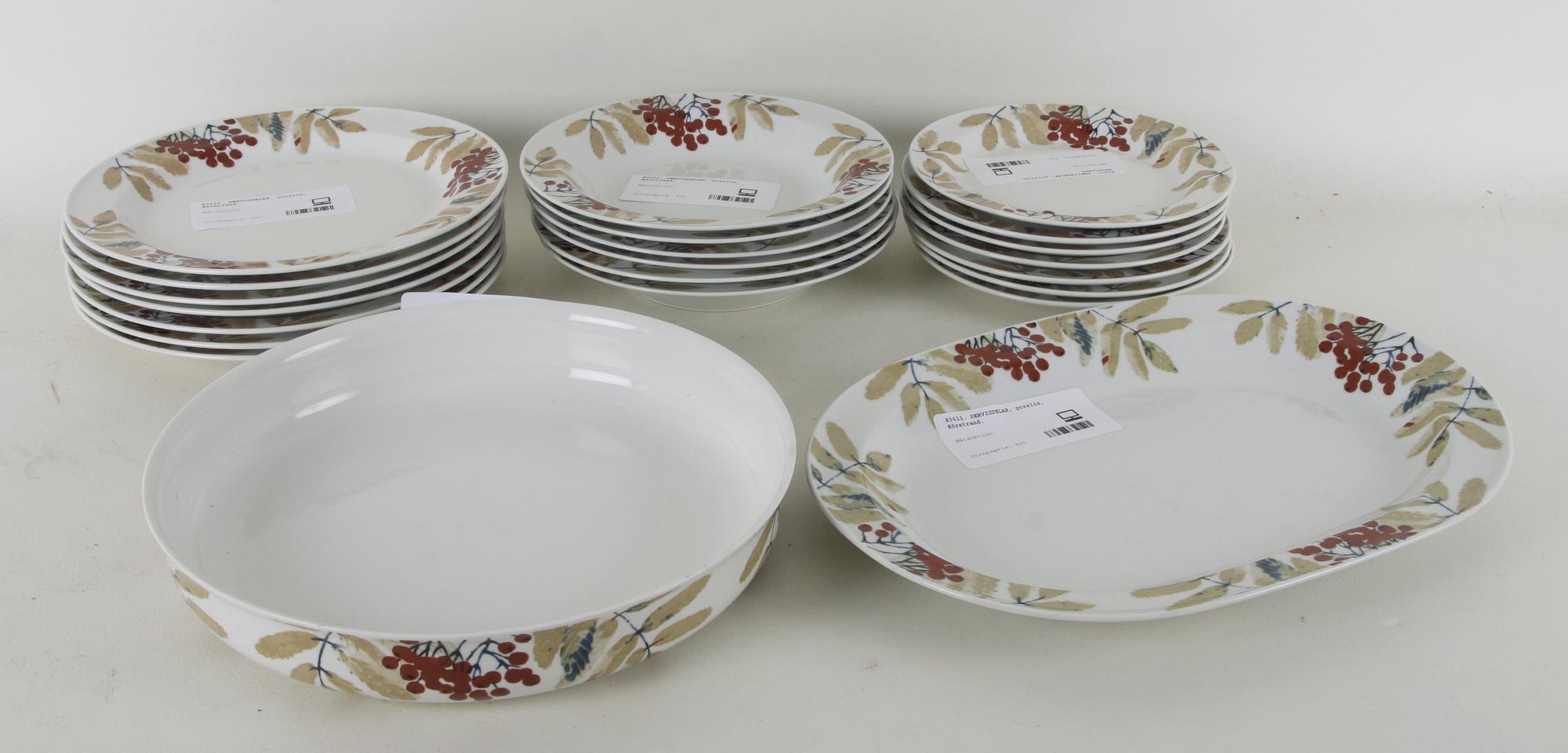 SERVISDELAR ca 24 delar, porslin, Rörstrand.