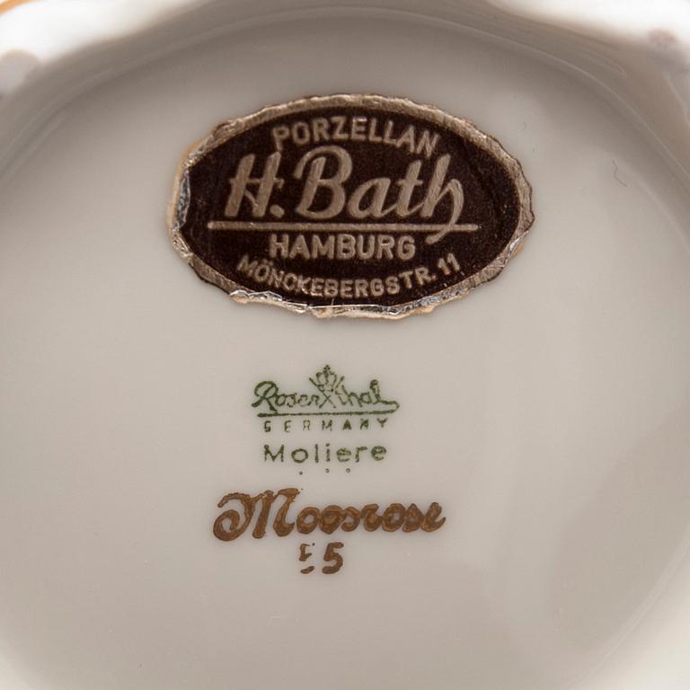 TARJOILUKULHO sekä MALJAKOT, 2 kpl, "Moliere", Rosenthal, Saksa.