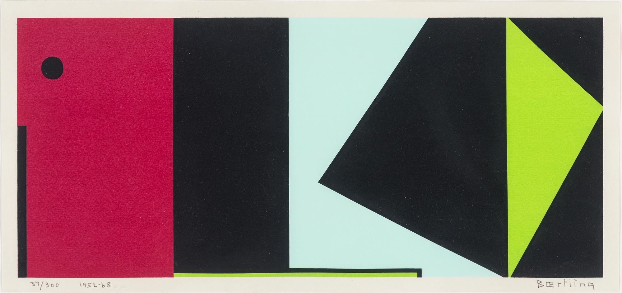 OLLE BAERTLING, serigrafi, 1956-68, signerad 37/300.
