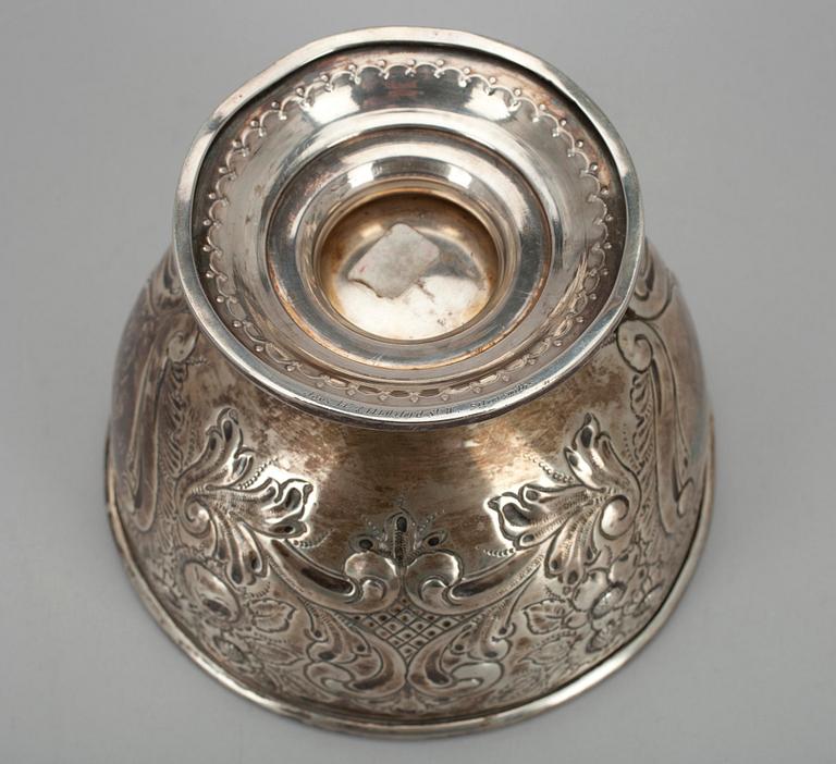 SKÅL, sterling silver, Chester, England 1902. Vikt 260 g.