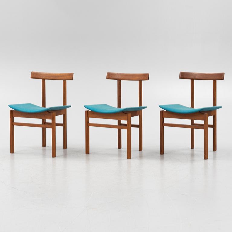 Inger Klingenberg, stolar, 3 st, modell 193, France & Son, 1960-tal.