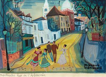 Maurice Blanchard, "Montmartre Rue de l'Avrevoir".