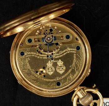 A gold pocket watch, Viktor Kullberg, London c. 1900.