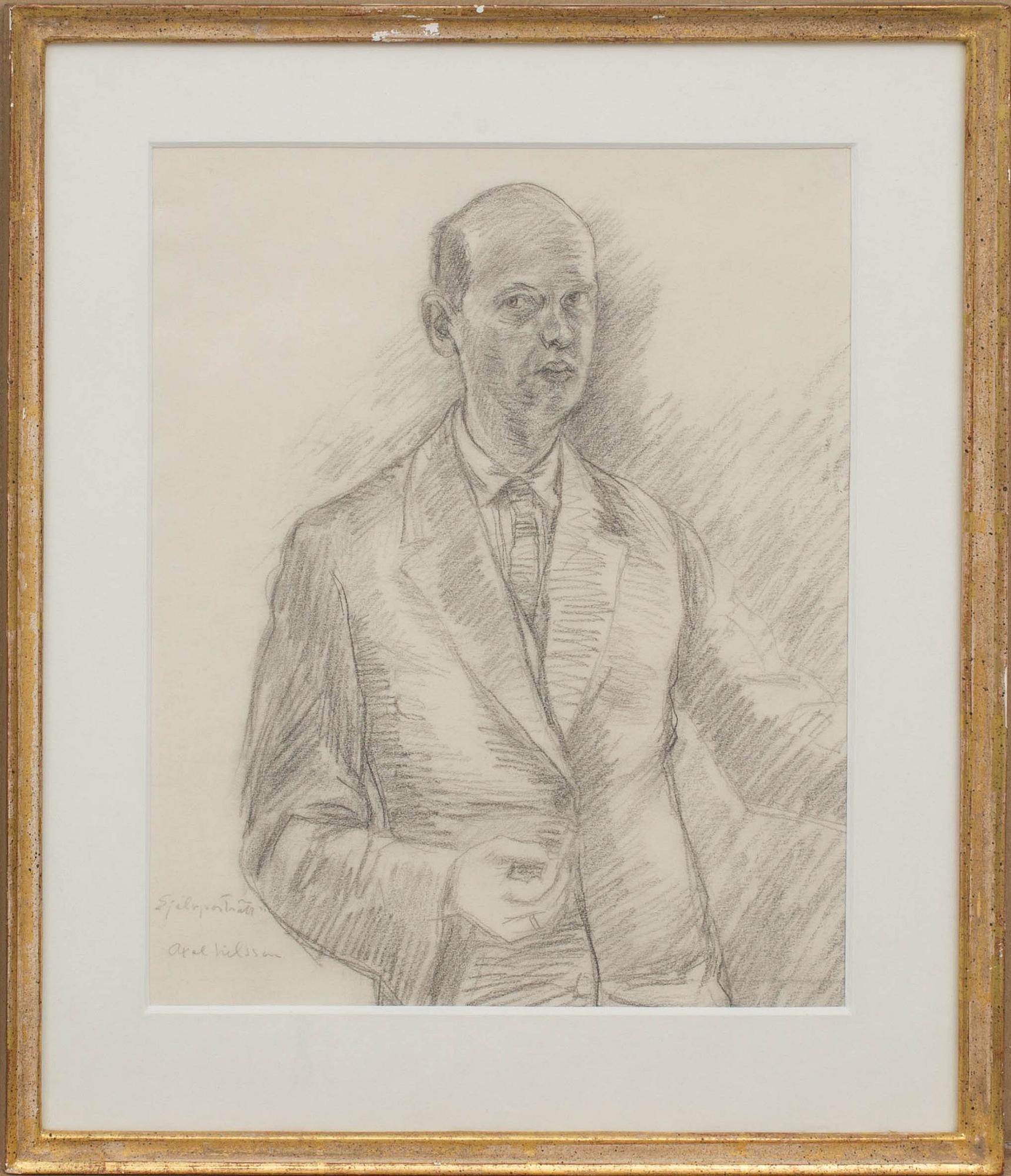 AXEL NILSSON, blyerts, signerad.