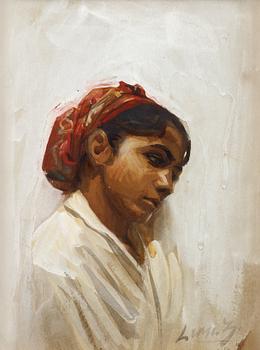 898. Anders Zorn, Huvud av spansk flicka, Sevilla.