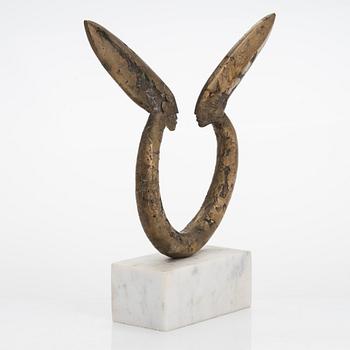 Veikko Myller, sculpture, bronze, signed and dated -90, marked 1/1.