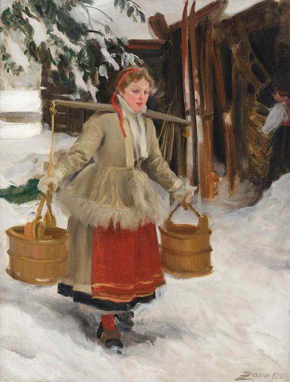 Anders Zorn, "Hämta vatten" ("The Water Pails").