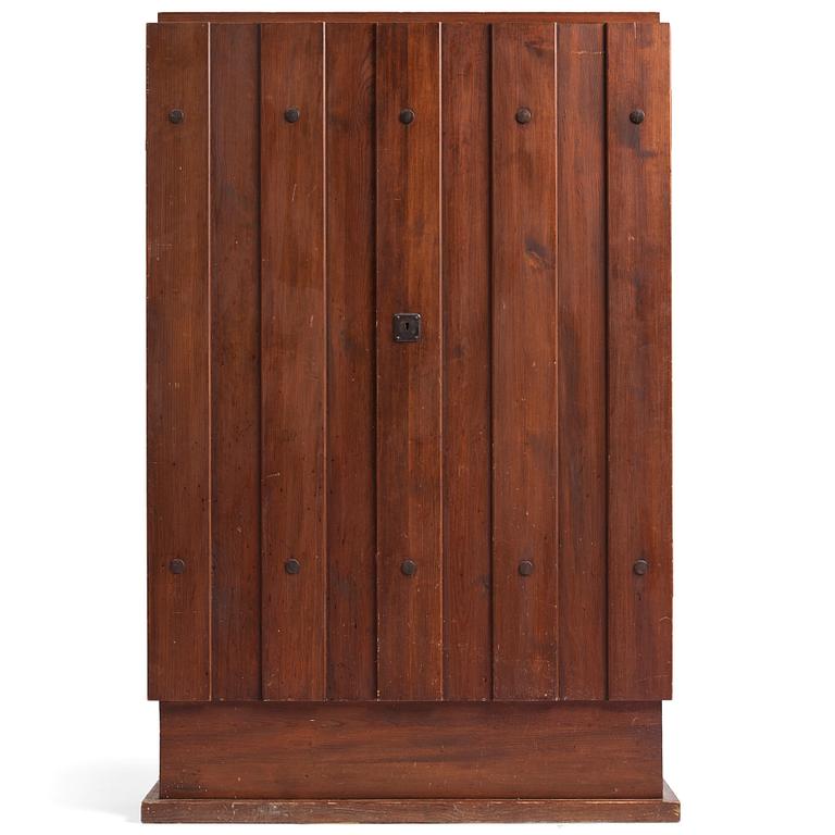 Axel Einar Hjorth, a stained pine 'Lovö' cabinet, Nordiska Kompaniet, Sweden 1930s.