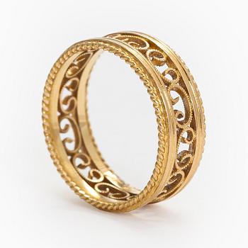 Kalevala Koru, sormus, "Filigraani", 18K kultaa, Helsinki 1971.