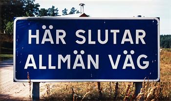 263. Dan Wolgers, "Här slutar allmän väg", 1995.