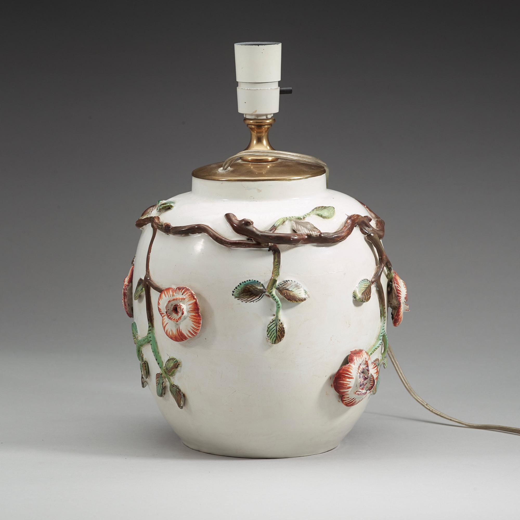 A Swedish faience jar, Marieberg, 18th Century.