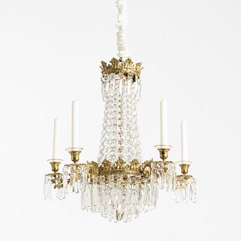 Chandelier, Oscarian style, 20th century.