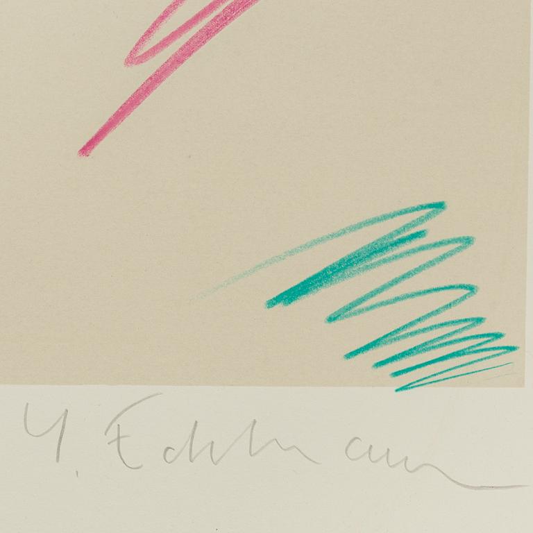 YRJÖ EDELMANN, lithograph in colours, signed 126/150.