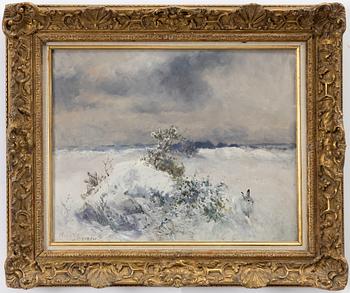 Mosse Stoopendaal, Hare i vinterlandskap.