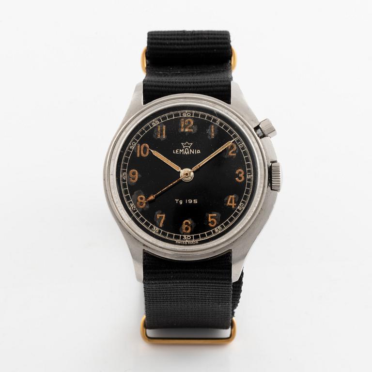 Lemania, Tg 195, "Tre kronor", armbandsur, 40 mm.