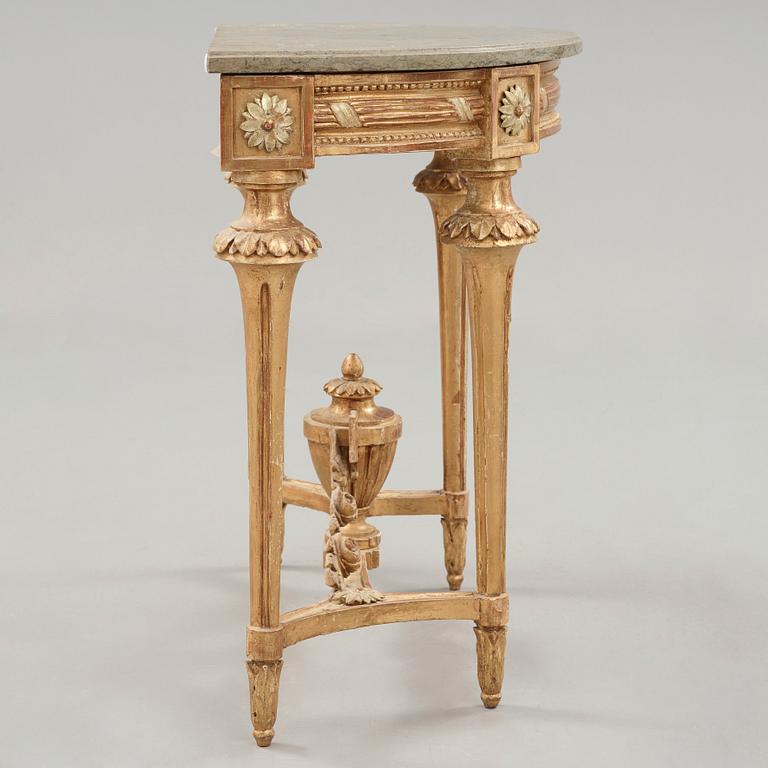 A Gustavian late 18th century console table.
