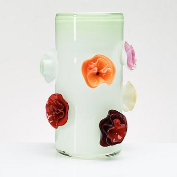 Ulla Forsell, a "Flowers forever", nr 1, glass vase, Stockholm 2008.