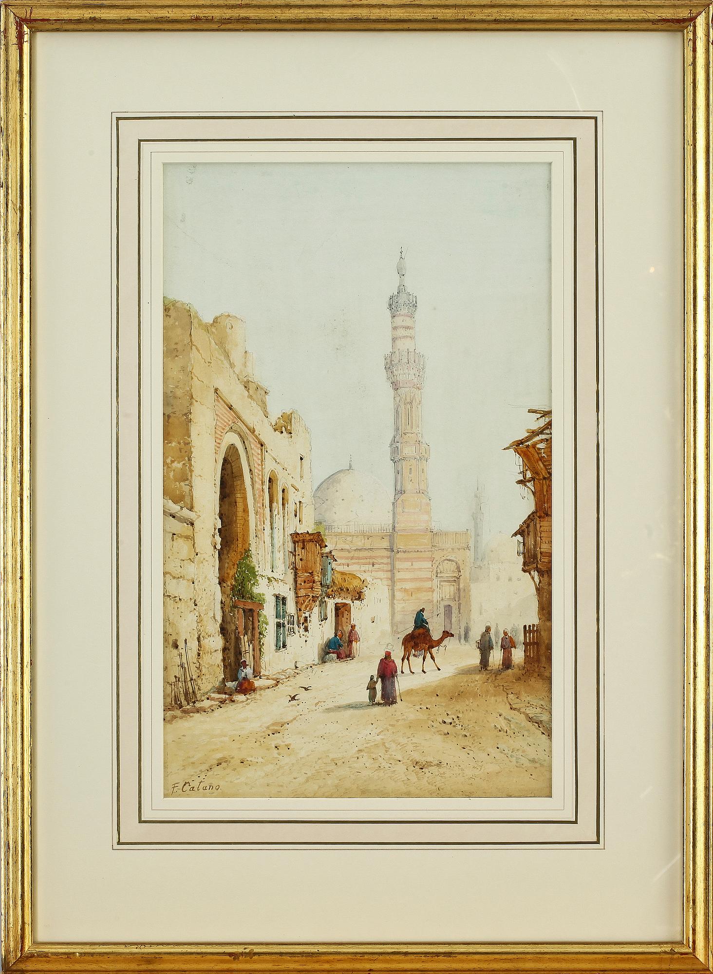 FRANK CATANO, akvarell, sign.