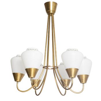 A Scandinavian Modern ceiling lamp, 1940s/50s.