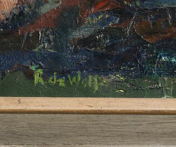 RONALD DE WOLFE, olja på duk, sign.