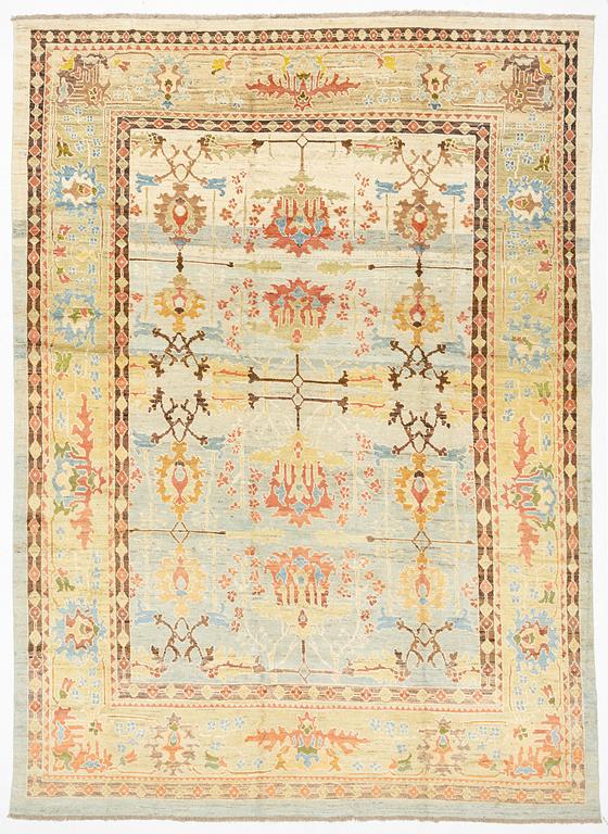 A Sultanabad/Ushak design carpet, c. 488 x 354 cm.