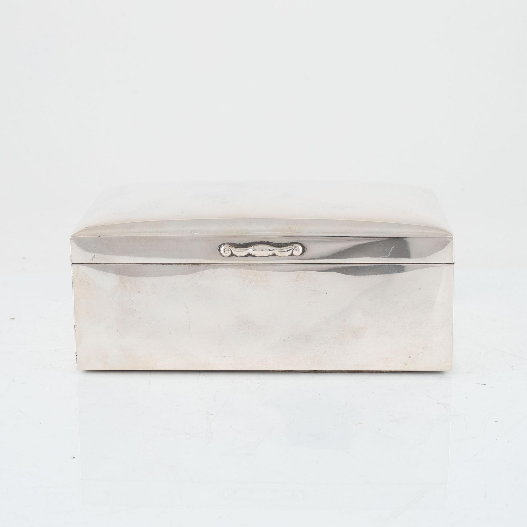 A Swedish Silver Box, mark of CG Hallberg, Stockholm 1924.