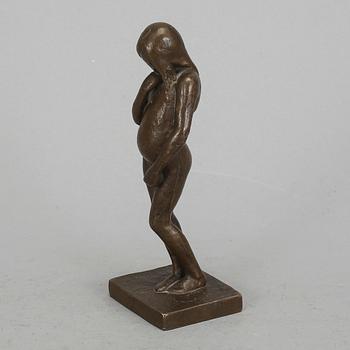 JOHANNES COLLIN, skulptur, brons, signerad, daterad 1904.