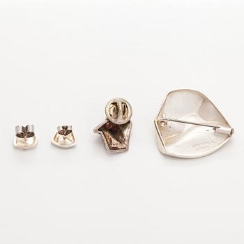 Björn Weckström, bracelet, brooch, earrings, pins, silver, Lapponia 2006.