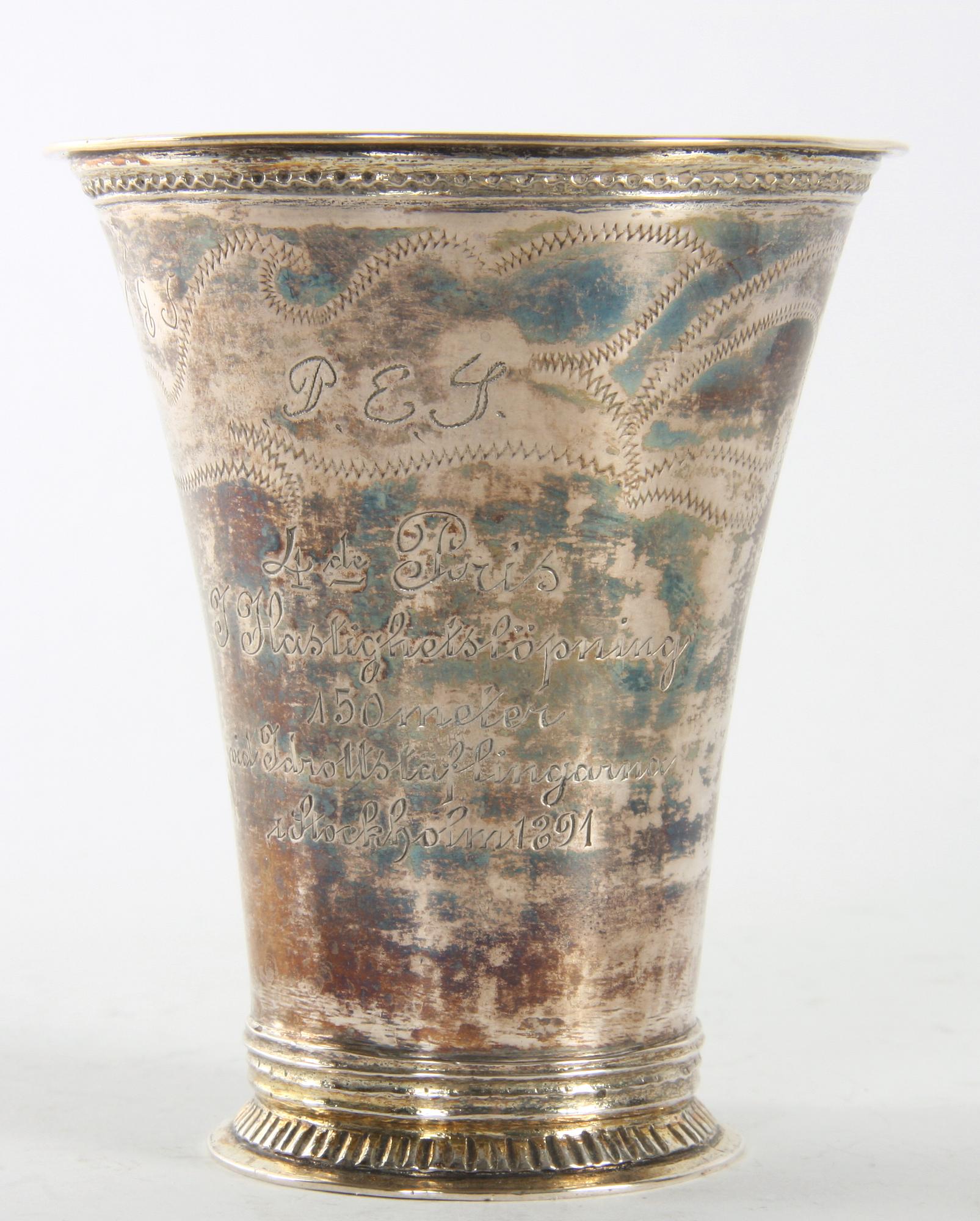 BÄGARE, silver, Erik Lemon, Uppsala (verksam 1761-1800).