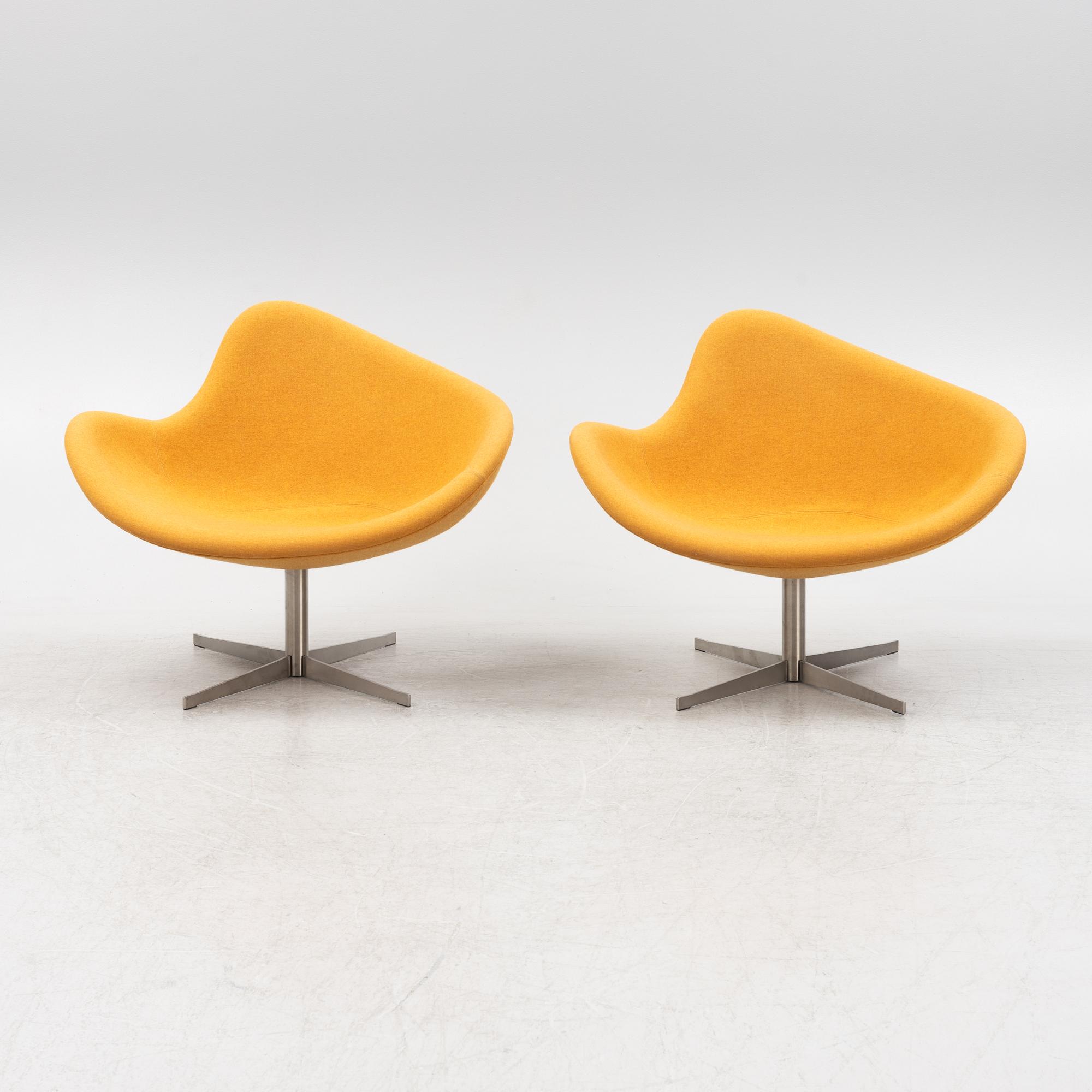 Busk+Hertzog, a pair of  'K2 Lounge Chair Swivel', +Halle, 2000-tal.