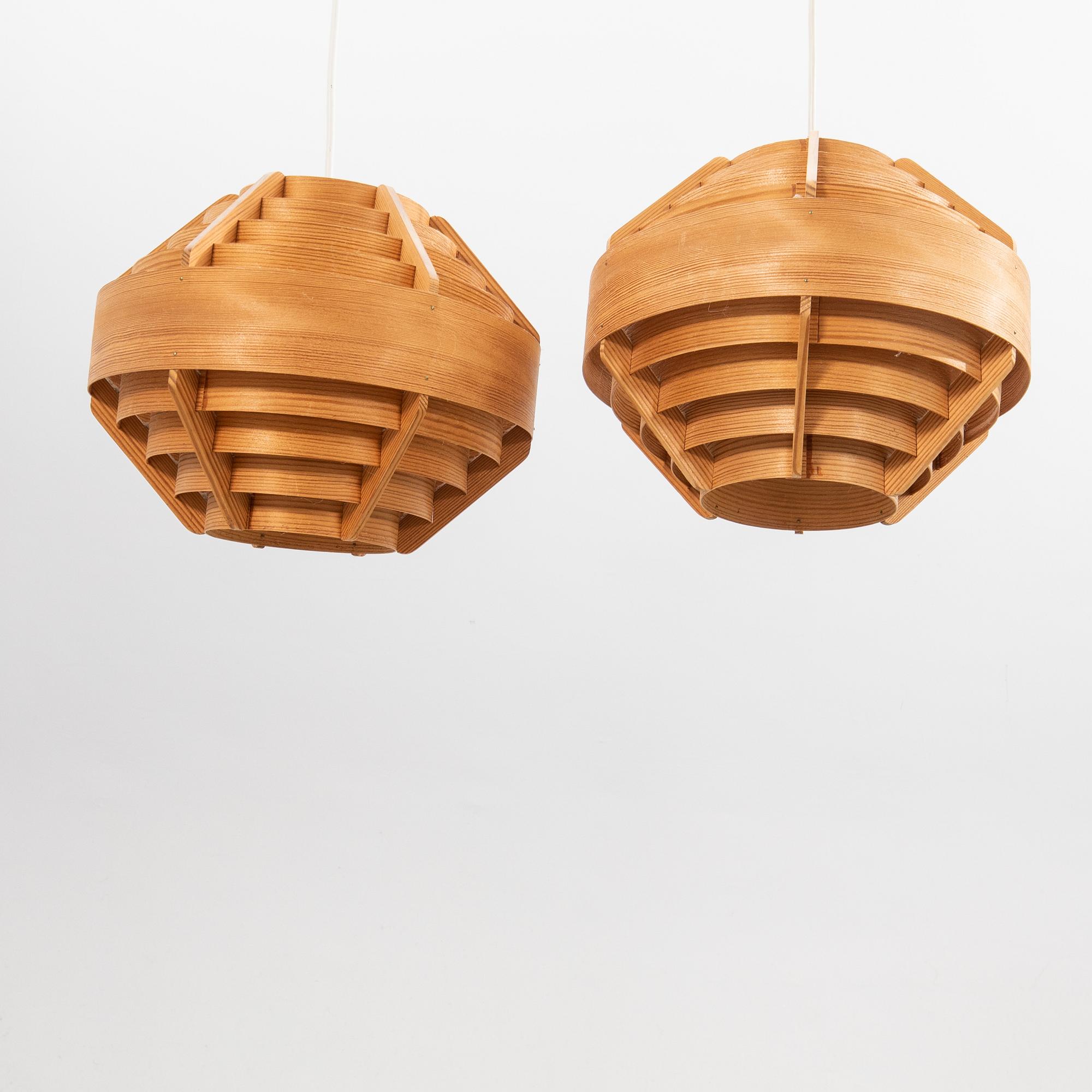 Hans-Agne Jakobsson, taklampor 1 par, AB Ellysett Markaryd.