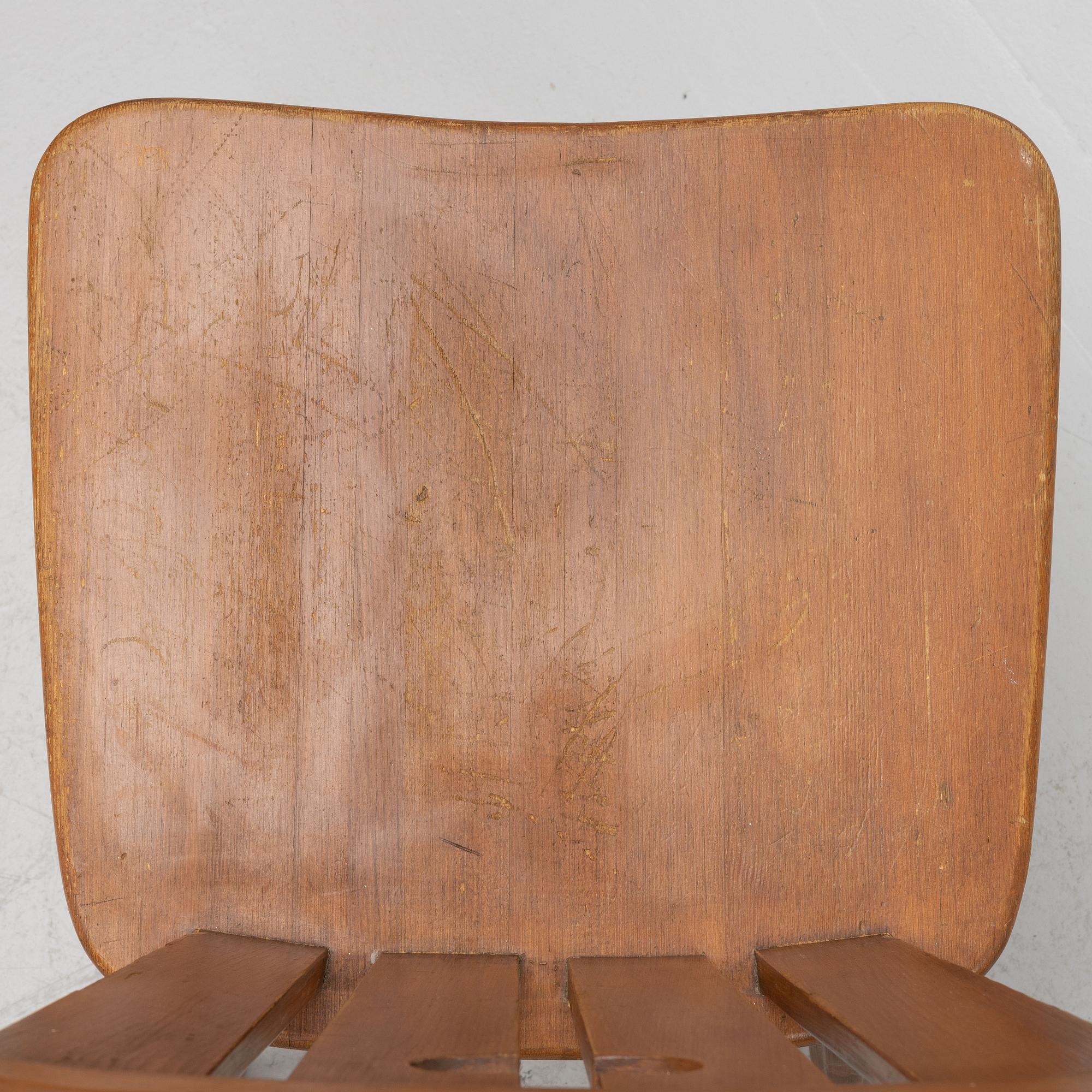 Göran Malmvall, four chairs, Svensk Fur, Karl Andersson & Söner, 1970's.
