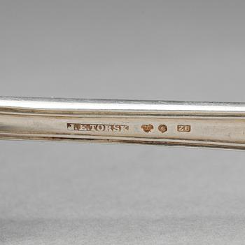 BESTICKSERVISDELAR, ca 40 st, silver, "Gammal fransk", bla Jakob Engelberth Torsk, Stockholm, 1902.Vikt ca 1961g.