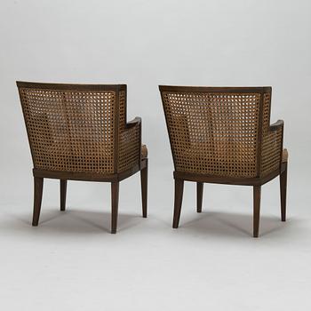 A pair of 1930s armchairs, manufacturer Paul Boman, Finland.