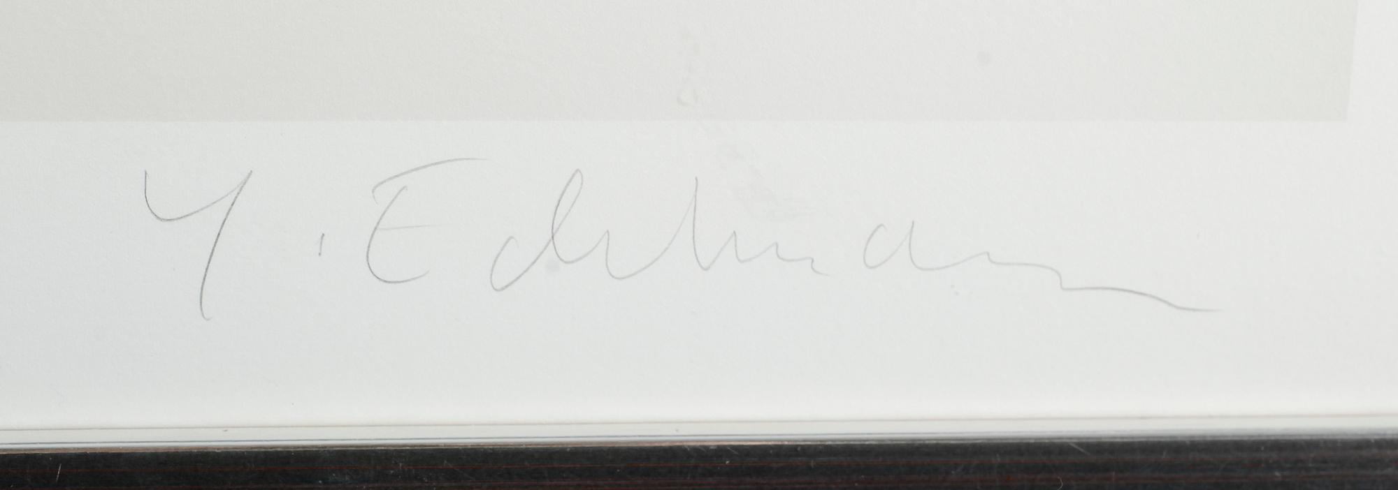 YRJÖ EDELMANN, färglitografi, signerad, HC.