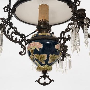 A paraffine lamp, late 19th Century.