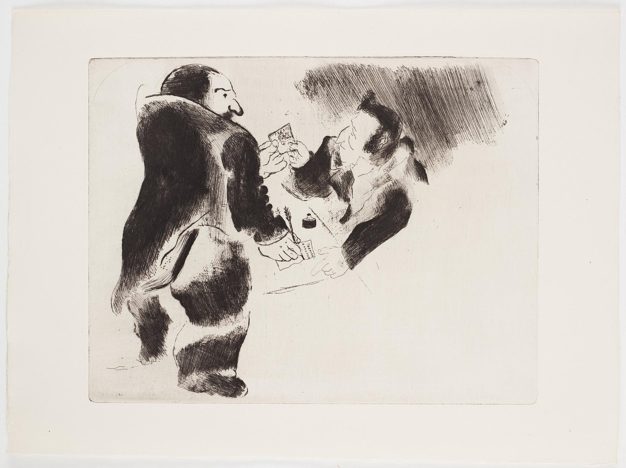 MARC CHAGALL, 71 st etsningar ur upplagan om 285 exemplar på Arches/MBM/J. Perrigot-papper, 1923-1948.
