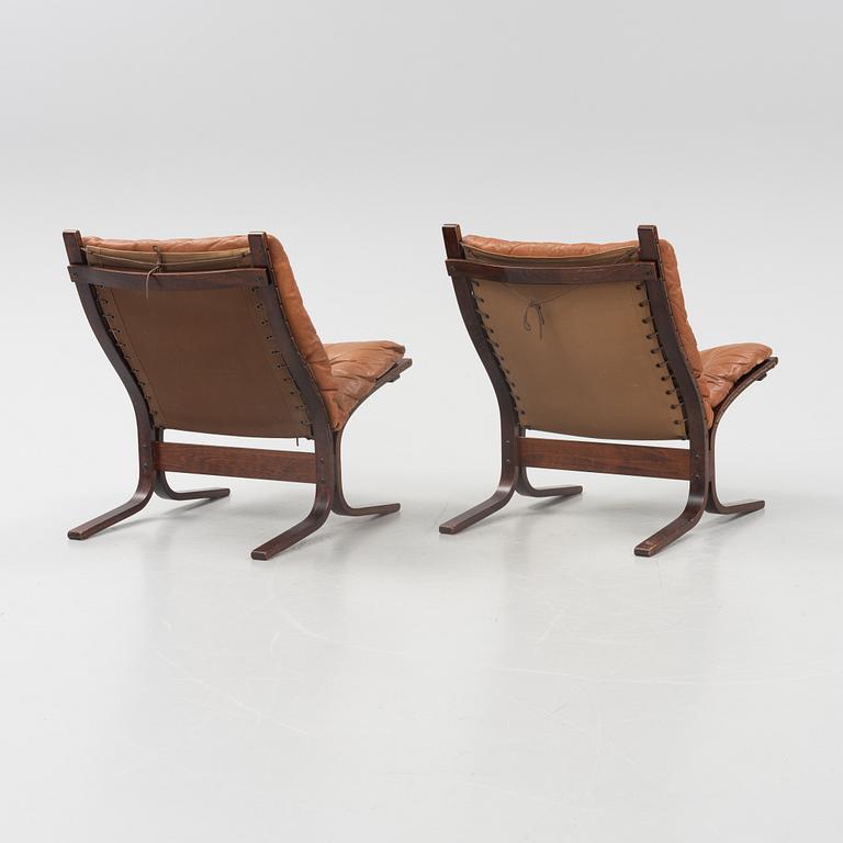 Ingmar Relling, a pair of 'Siesta' easy chairs from Westnofa, Norway, designed in 1965.