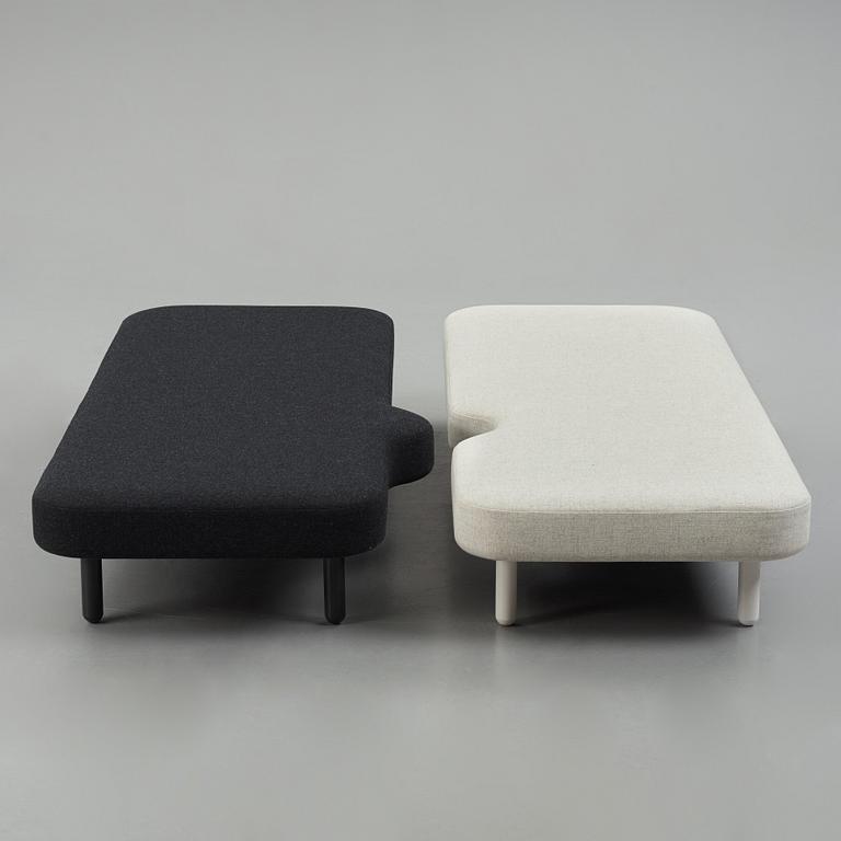 Claesson Koivisto Rune, "Adam and Eve", a pair of daybeds, Klein Dytham architecture, Japan, 2003.