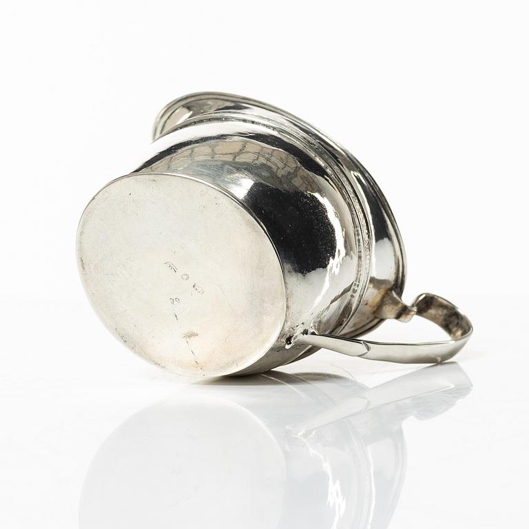 A silver empire creamer, mark of Johan Winqvist, Helsinki, circa 1820.